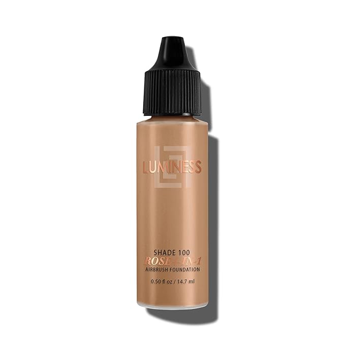 LUMINESS Rose 4-in-1 Airbrush Foundation - Shade 100, Tan, 0.50 Oz-VivaGrace Women