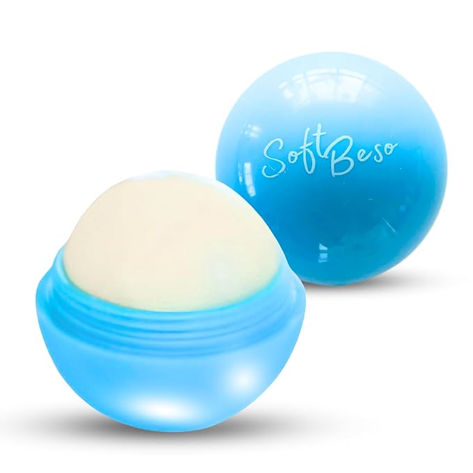 SoftBeso Lip Balm| Blueberry Flavor |Vegan Lip Care|Clean Ingredients | Lip Balm for Beautiful, Soft Lips | Hydrating & Nourishing Lip Care Products | Premium Lip Balm ball-VivaGrace Women