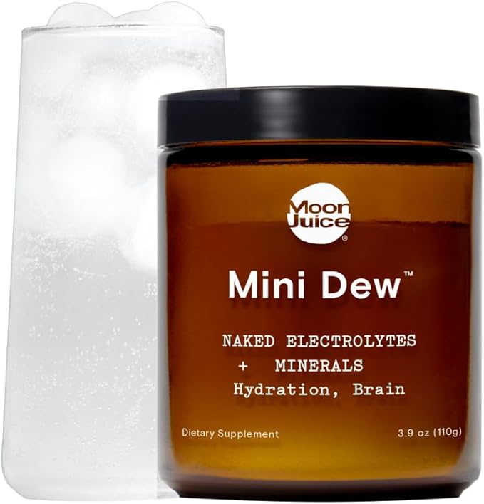 Moon Juice - Mini Dew Electrolytes Powder - Naked (Unflavored), 30 Servings - 2in1 Electrolytes & Minerals - Hydration Powder - Magnesium, Calcium, Potassium & Pink Salt - Sugar Free, Vegan, Non GMO-VivaGrace Women