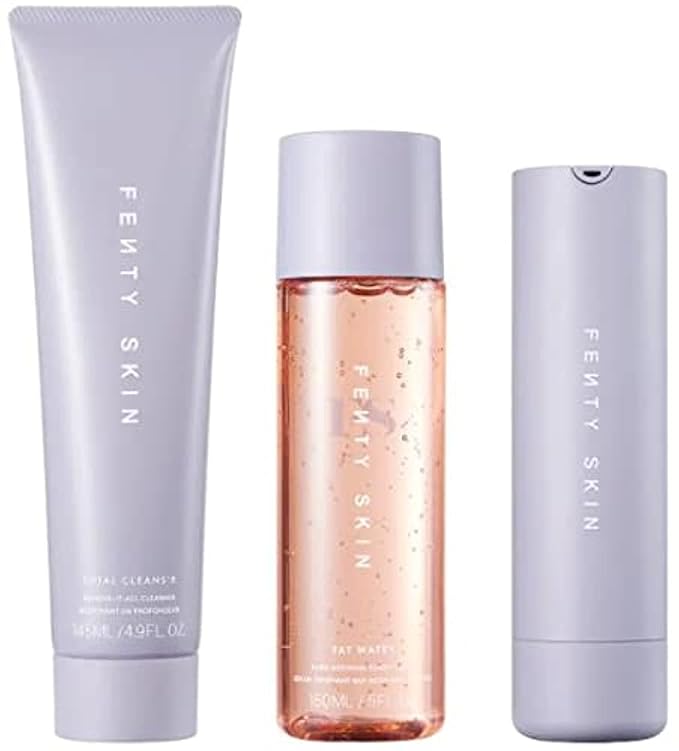 Fenty Skin Full-Size Start'r Set Includes Full Sized Total Cleans'r, Fat Water and Hydra Vizor-VivaGrace Women