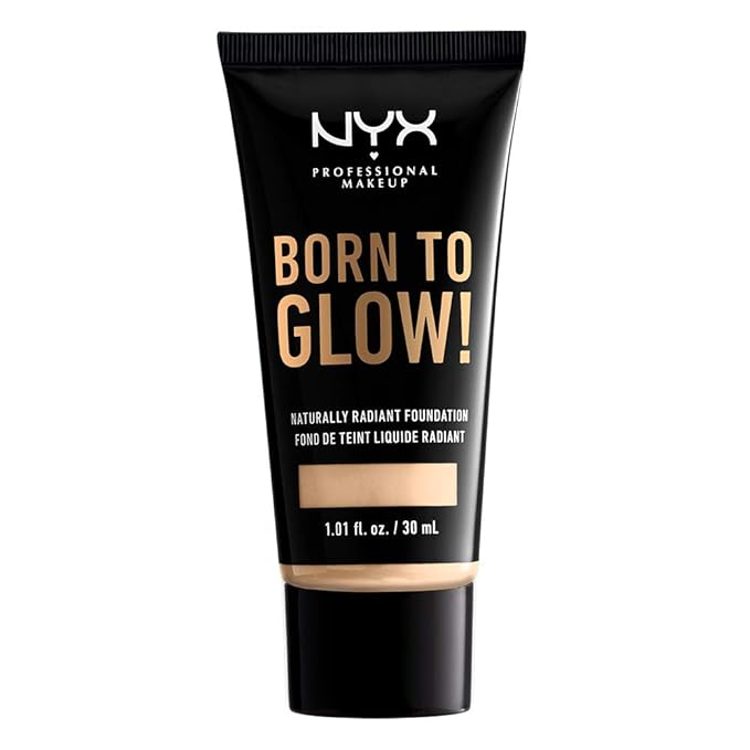NYX PROFESSIONAL MAKEUP Born To Glow Naturally Radiant Foundation, Medium Coverage - Pale-VivaGrace Women