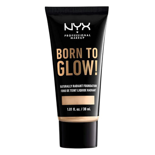 NYX PROFESSIONAL MAKEUP Born To Glow Naturally Radiant Foundation, Medium Coverage - Pale-VivaGrace Women