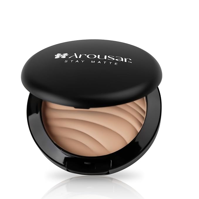 Pressed Face Powder, Flawless and Oil Control Pressed Setting Powder, Long Lasting Matte Finish 2# BEIGE 02-VivaGrace Women
