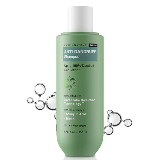 Bare Anatomy Expert Anti-Dandruff Shampoo Targets Oily Scalp And Sheds Dry Flakes Clears away dandruff flakes Relieves from excessive oil 8.4 Ounce-VivaGrace Women