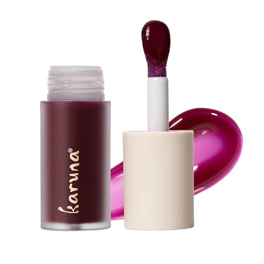 Karuna Skin - Tinted Lip Oil, Soothing & Moisturizing Lip Products with Peptides, Antioxidants, Hydrating Flattering Vegan Lip Tint, Grow, 4.8 mL/0.16 fl. oz-VivaGrace Women