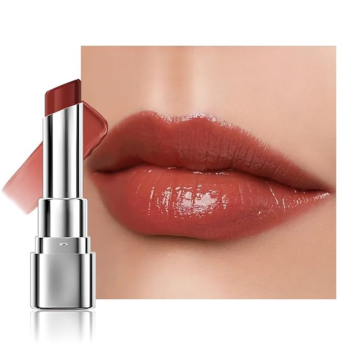 1Pcs Tinted Lip Balm Moisturizing Lipstick – Warm Orange Brown Sheer Hydrating Lip Color for Dry Lips – Nourishing Lip Balm for All Women with a Subtle Natural Scent (S03 Autumn)-VivaGrace Women