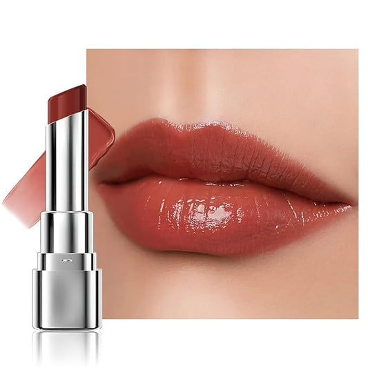 1Pcs Tinted Lip Balm Moisturizing Lipstick – Warm Orange Brown Sheer Hydrating Lip Color for Dry Lips – Nourishing Lip Balm for All Women with a Subtle Natural Scent (S03 Autumn)-VivaGrace Women