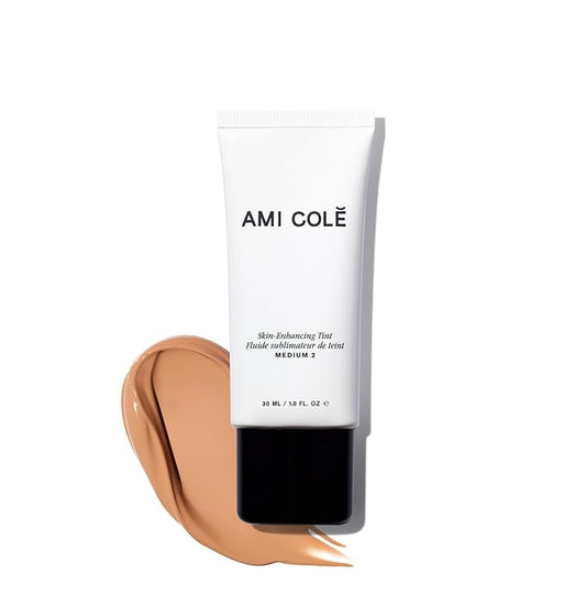 AMI COLÉ Skin-Enhancing Tinted Moisturizer (Medium 2), tinted moisturizer for face, bb cream, skin tint, face makeup-VivaGrace Women