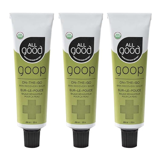 All Good Goop on the Go - Chafing Cream, Dry Skin Salve, Cracking Lip Moisturizer - Soothes, Hydrates & Calms - Travel Size Recovery Balm 1oz (3-pack)-VivaGrace Women