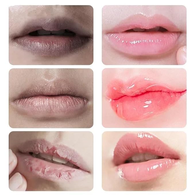 2PCS Glossy Pink Lip Balm dark Remove Dark Lips Product Nourishes Lightens Lip Lines Moisturizes Exfoliates Basic Repair Lip Care (Green)-VivaGrace Women