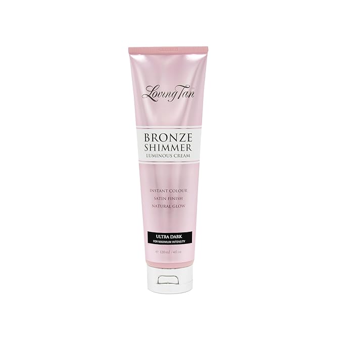 Loving Tan Bronze Shimmer Luminous Cream, Ultra Dark - Streak Free, Natural Looking, Instant Sunless Tanner - 6+ Self Tanning Applications per Tube, Cruelty Free - 4 FL Oz-VivaGrace Women