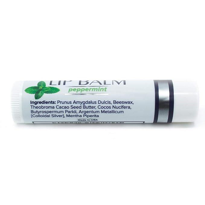 Colloidal Silver Peppermint Lip Balm (1)-VivaGrace Women