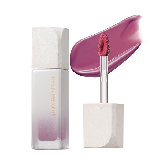 Heart Percent Dote On Mood Pure Glow Tint, Watery & Lightweight Moisturizing Lip Stain Long Lasting Liquid Lipstick 6.8g, 16.Geek & Mauve-VivaGrace Women