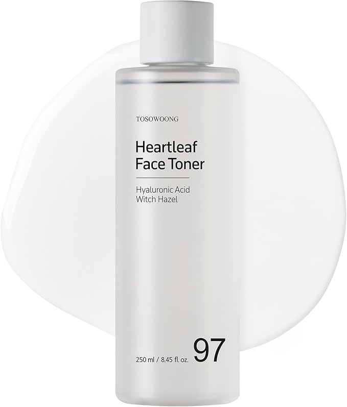 Heartleaf Face Toner with 970,200ppm Heartleaf Water, Centella, Hyaluronic Acid, Witch Hazel, Trouble Care, Acne-Prone, Calming, Hydrating, Purifying, Korean Skin Care, 250ml, 8.45 fl.oz.-VivaGrace Women