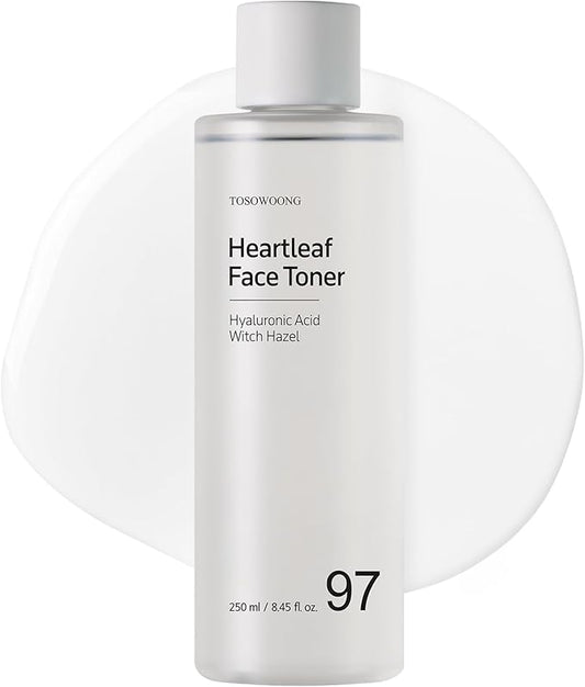 Heartleaf Face Toner with 970,200ppm Heartleaf Water, Centella, Hyaluronic Acid, Witch Hazel, Trouble Care, Acne-Prone, Calming, Hydrating, Purifying, Korean Skin Care, 250ml, 8.45 fl.oz.-VivaGrace Women