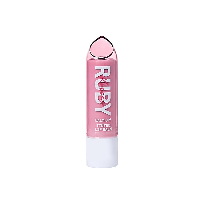 Ruby Kisses Balm Up Tinted Lip Balm, Non-Greasy Hydrating Formula, Nourishing Coconut Core & Vitamin E Infused, Lip Care with Natural Shine, Lightweight Sheer Color (Plum)-VivaGrace Women