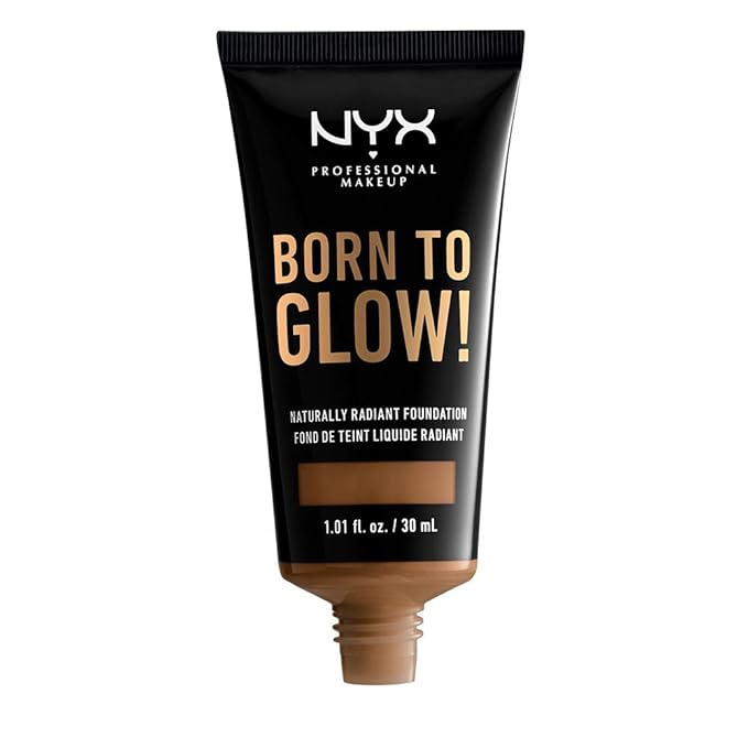 NYX PROFESSIONAL MAKEUP Born To Glow Naturally Radiant Foundation, Medium Coverage - Sienna-VivaGrace Women