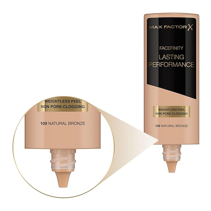 Max Factor Lasting Performance Long Lasting Foundation - # 109 Natural Bronze, 35 ml-VivaGrace Women