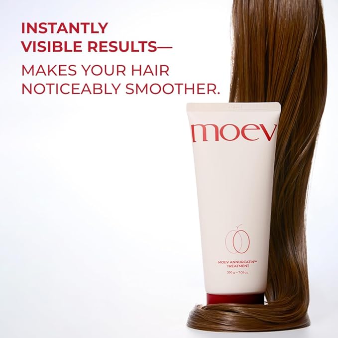 MOEV ANNURCATIN Hair Treatment Mask, Korean Wash-Off Hair Care Mask Apple Deep Damage Conditioner Sulfate-Free with Thickening Moisturizing for Damaged Thin Dry Hair, 6.76 fl.oz. (Apple & Vanilla)-VivaGrace Women
