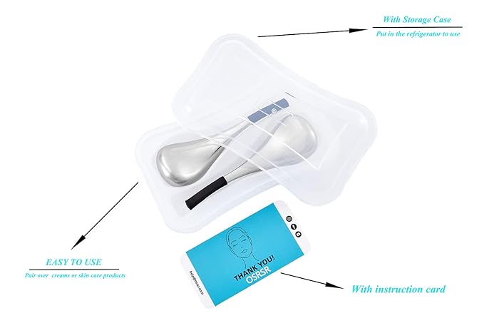 Cryo Sticks Ice Globes for Woman Face&Eyes,Unbreakable Stainless Steel Beauty Facial Massager for Gifts,Cooling Rollers Skin Care for Face Dark Circles,Puffiness& Wrinkles-VivaGrace Women