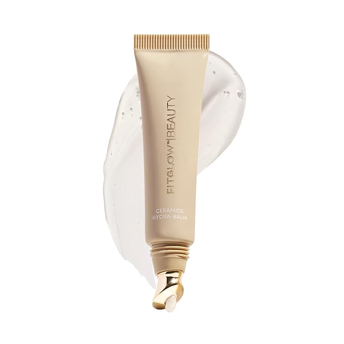 Fitglow Beauty Ceramide Hydra-Balm Lip Gloss | Hydrating Lip Serum with Peptides & Glutathione | Plumping & Anti-Aging Lip Skincare | Dry & Chapped Lip Repair | Vegan & Cruelty-Free | 12g - 24Hour-VivaGrace Women