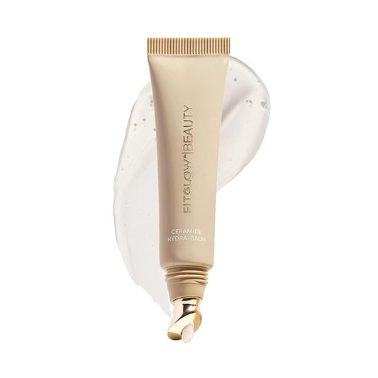 Fitglow Beauty Ceramide Hydra-Balm Lip Gloss | Hydrating Lip Serum with Peptides & Glutathione | Plumping & Anti-Aging Lip Skincare | Dry & Chapped Lip Repair | Vegan & Cruelty-Free | 12g - 24Hour-VivaGrace Women