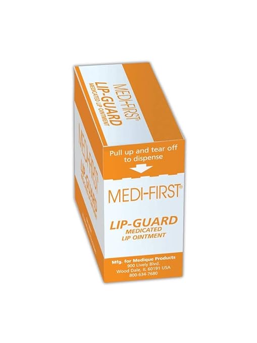 Medique MP26671 Medi-First Lip Guard, Standard, White/Orange, 20 Count (Pack of 1)-VivaGrace Women