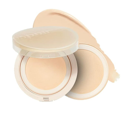 Espoir Pro Tailor Be Natural Cushion Ivory 0.5 oz with 0.5 oz Refill | Thin, Micro Layering Natural Dewy Coverage Foundation Cushion | Long-lasting Dense, Even Skin Texture | Korean Cushion Foundation-VivaGrace Women