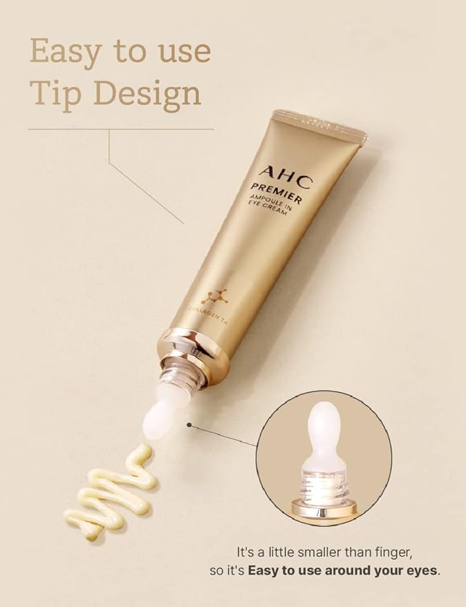 AHC: SEASON 11 PREMIER AMPOULE IN EYE CREAM 40ml(1.35 fl.oz) X 4Pack + SEASON 11 Eye Cream 12ml + Eyebrow Knife + Tweezers included***Be sure to check the additional components!!***-VivaGrace Women