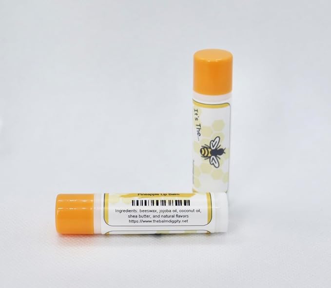 It's The Balm Diggity 2-pack Pineapple Beeswax, All-Natural, Moisturizing, and Nourishing Lip Balm Made With Just 5 Ingredients-VivaGrace Women