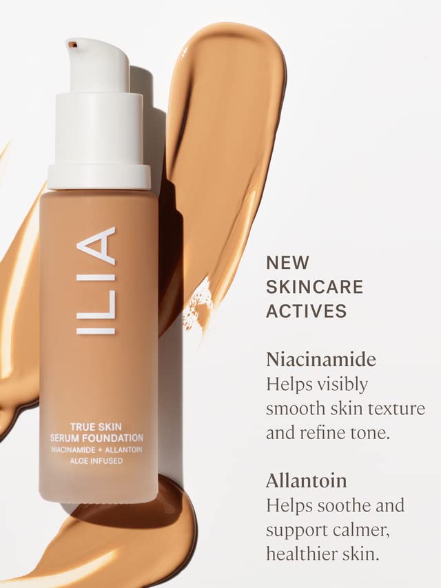 ILIA - True Skin Serum Foundation | Non-comedogenic, Cruelty-Free, Vegan, Weightless Feel, Buildable Coverage, Safe For Sensitive Skin (Iona SF10.25)-VivaGrace Women