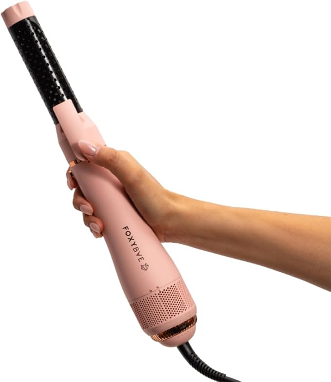 FoxyBae 4-in-1 Hot Air Styler: Blow Dryer Brush, Diffuser, Curling Barrel & Drying Cylinder - Blush Super Styler-VivaGrace Women