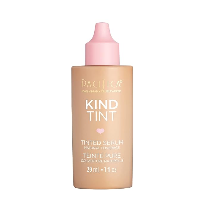 Pacifica Beauty Kind Tint Tinted Serum, Skincare, Vegan Collagen, Hyaluronic Acid, Vitamin C, Niacinamide, Caffeine, Hydrating, Lightweight Foundation, Natural Dewy Skin, Shade 17, 1 fl oz (1 Count)-VivaGrace Women