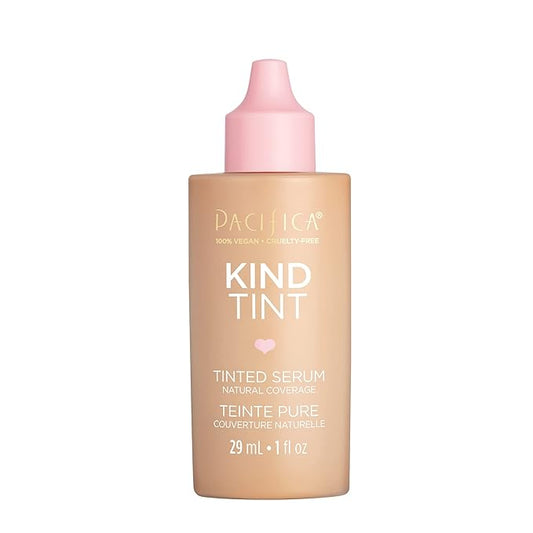 Pacifica Beauty Kind Tint Tinted Serum, Skincare, Vegan Collagen, Hyaluronic Acid, Vitamin C, Niacinamide, Caffeine, Hydrating, Lightweight Foundation, Natural Dewy Skin, Shade 17, 1 fl oz (1 Count)-VivaGrace Women