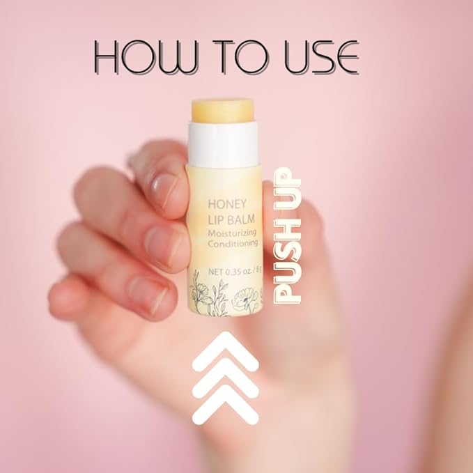 Natural Honey Lip Balm - 100%-grassfed Beef Tallow Chapstick, Organic Raw Honey & Argan Oil - Ultra Moisturizing, Conditioning, No Paraffin, Non Toxic, all Natural - 3 Pack (3x0.28 oz) Untinted-VivaGrace Women