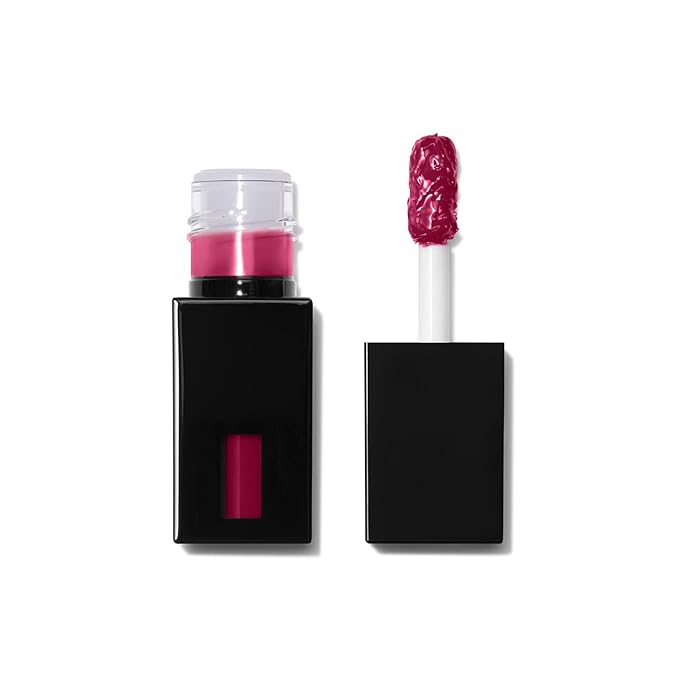 e.l.f. Glossy Lip Stain, Long-Lasting, Lightweight Lip Stain For A Sheer Pop Of Color & Subtle Gloss Finish, Vegan & Cruelty-Free, Fiery Red-VivaGrace Women