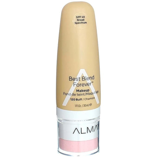 Almay Best Blend Forever Foundation, Buff, 1 fl. oz., SPF 40 Broad Spectrum-VivaGrace Women