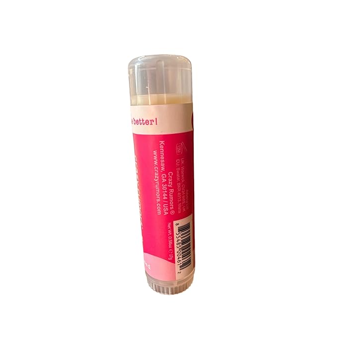 Crazy Rumors Biggie Bubble Gum Flavored All Natural, Plant Based Lip Balm to Moisturize and Nourish your Lips - Bubble Gum Tube 0.6 oz (4x Larger than standard 0.15 oz lip balm)-VivaGrace Women