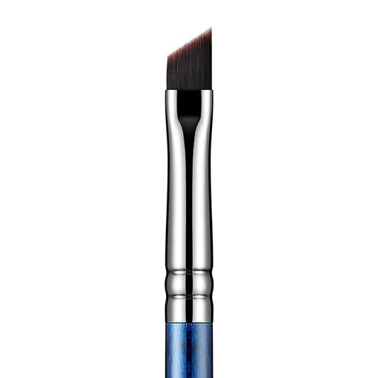Eyeliner Brush Fine Angled - PRO Precision Gel Eye Liner Makeup Brush -Ultra Thin Slanted Flat Angle - Premium Cruelty Free Synthetic Bristles (E835 Blue)-VivaGrace Women