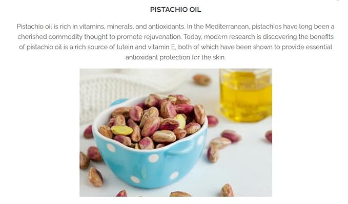 Pistaché Skincare Pistachio Oil 5-Pc Mini Collection (Travel) + Body Butter, Hand Cream, Biscotti Perfume, Eye Cream & Face Moisturizer + Hydrates and Nourishes + Vitamin E + Antioxidant Protection-VivaGrace Women