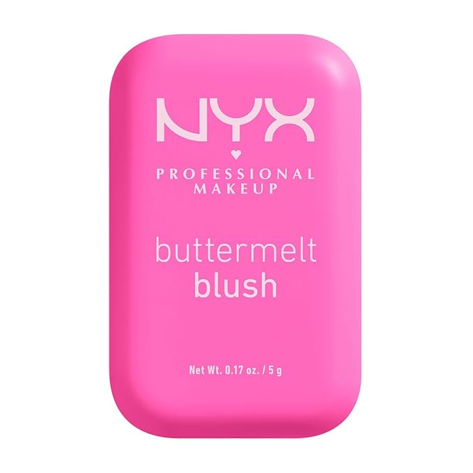 NYX PROFESSIONAL MAKEUP Buttermelt Powder Blush, Fade and Transfer-Resistant Blush, Up to 12HR Make Up Wear, Vegan Formula - My Butta Half-VivaGrace Women