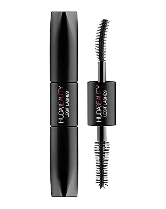 Huda Beauty Legit Lashes Mascara 2 in 1 (2x3.5ml / .11fl oz), Black
