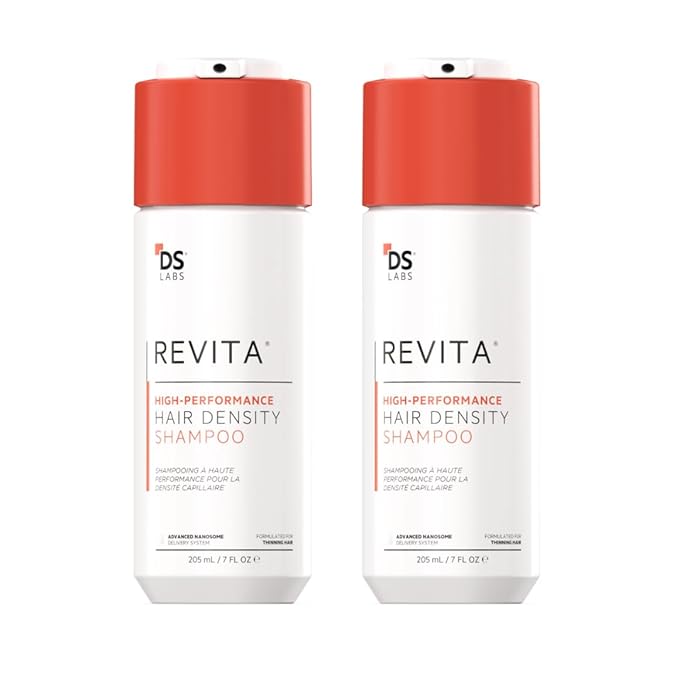 DS Labs Revita Shampoo – High-Performance Hair Density Shampoo, Volumizing & Thickening, Fuller, Healthier-Looking Hair, Sulfate & Silicone Free, For Men & Women, 205mL (Pack of 2)-VivaGrace Women