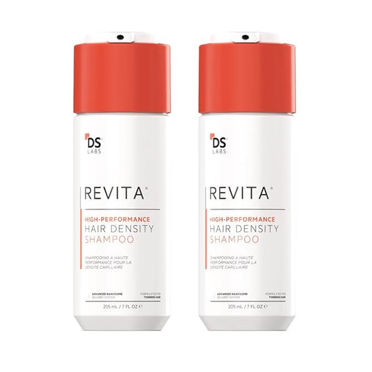 DS Labs Revita Shampoo – High-Performance Hair Density Shampoo, Volumizing & Thickening, Fuller, Healthier-Looking Hair, Sulfate & Silicone Free, For Men & Women, 205mL (Pack of 2)-VivaGrace Women