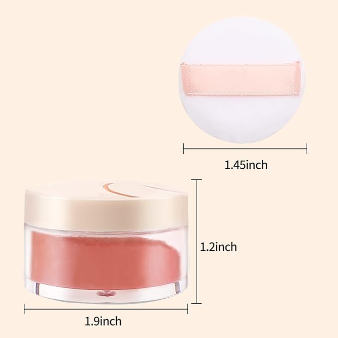 Boobeen Matte Blush Powder Makeup Loose Powder Face Blushes Single Color Blush Rouge Powder Natural Pink Blush for cheeks, Easily Blends, Smoothly with Satin Matte Look-VivaGrace Women