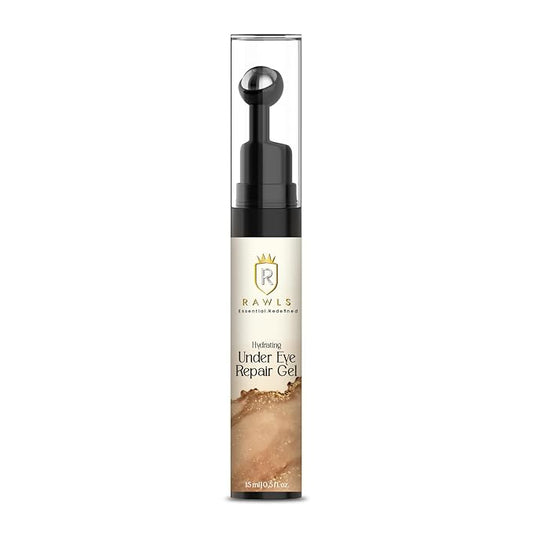 RAWLS 5% Caffeine Eye Serum and Under Eye Roller Cream for Dark Circles and Puffiness, Caffeine Eye Cream with 360° Massage Ball Reduce Wrinkles and Fine Lines-0.5 fl oz-VivaGrace Women