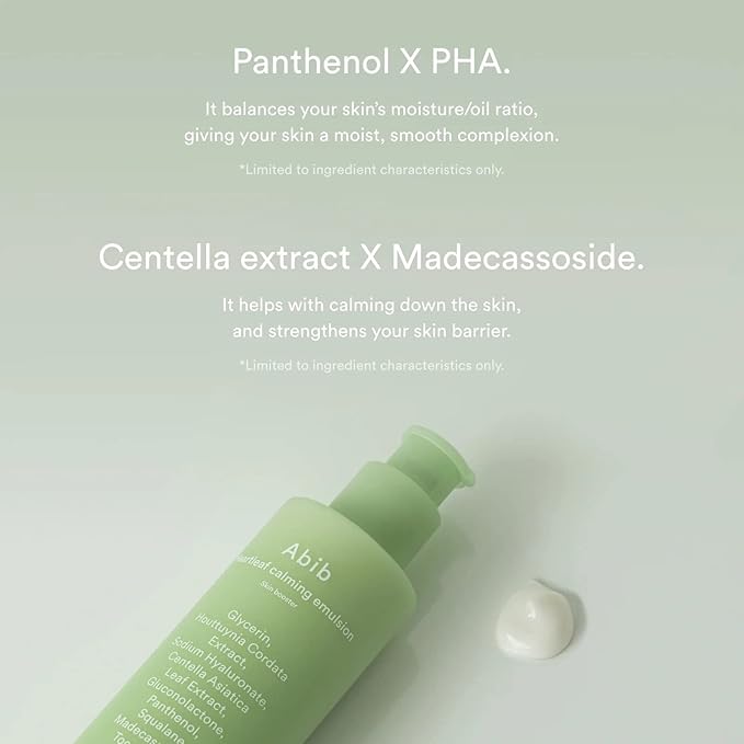 Abib Calming 2 Step Set with Cleanser I Heartleaf Calming Trio, All in One, Soothing Acne, Pimple, Mild Acidic for Senstive Skin, Irritated Skin-VivaGrace Women