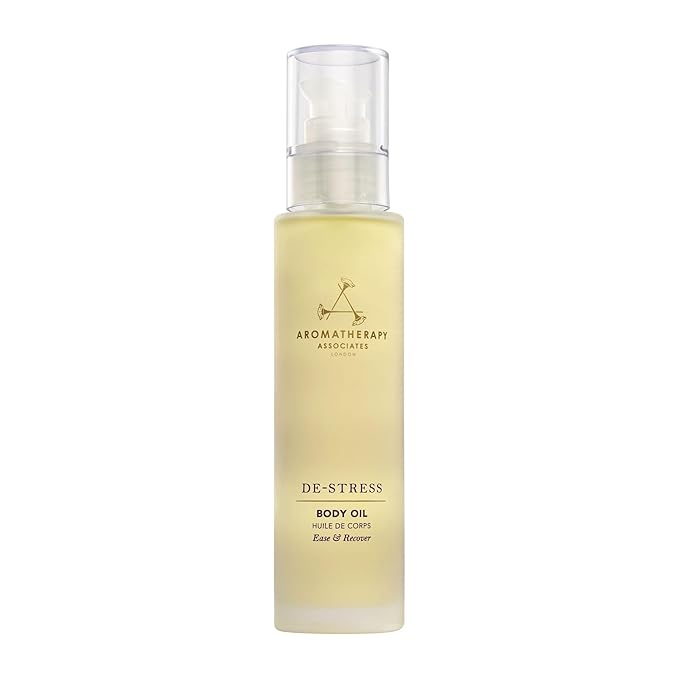 Aromatherapy Associates De-Stress Body Oil Made with Ginger and Rosemary Essential Oils and Arnica Flower Extract (3.4 fl oz)-VivaGrace Women