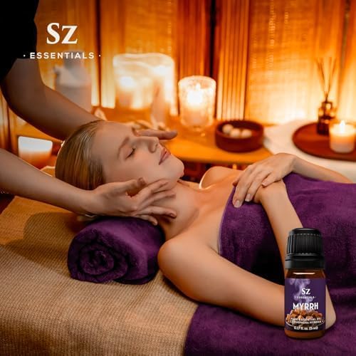 5-Year Aged Myrrh Premium Essential Oil – Rich, Earthy Aroma | Pure & Natural for Aromatherapy & Wellness - Therapeutic Grade & Vegan - 100% Pure and Natural - Undiluted - 0.17 fl oz.-VivaGrace Women