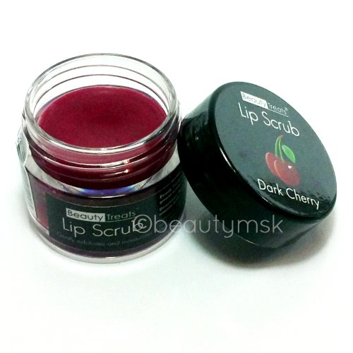 4pc Beauty Treats Lip Scrub with Almond Creme Wild Apple Vanilla Bean Dark Cherry All 4 Full Set-VivaGrace Women